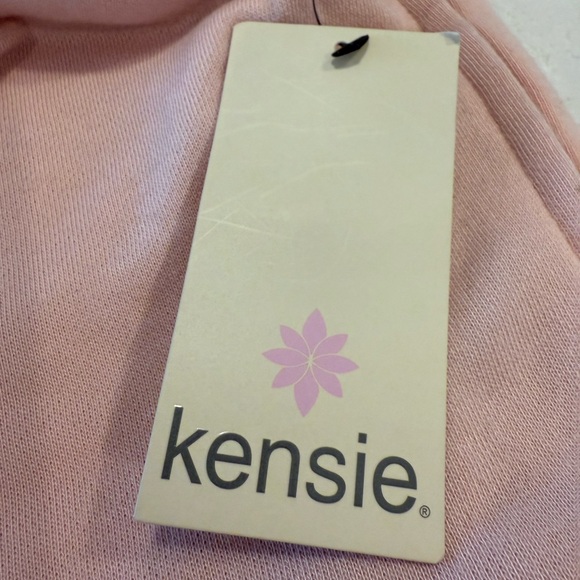 Kensie powder pink shorts elastic drawstring waist frayed hem cotton blend SZ 1X - Picture 4 of 10